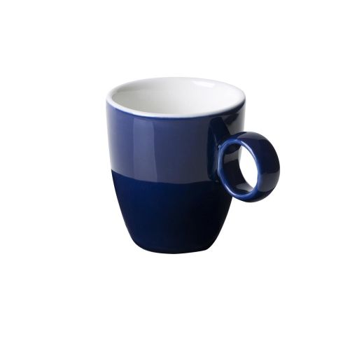 Bart espressokop met blauwe buitenzijde laten bedrukken met je eigen logo